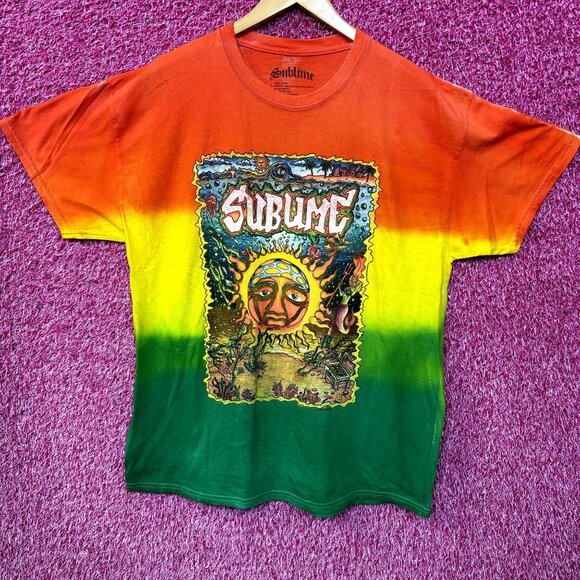 Sublime Under The Sea Rasta Oversized Ska Rock Tie Dye S - Picture 1 of 5